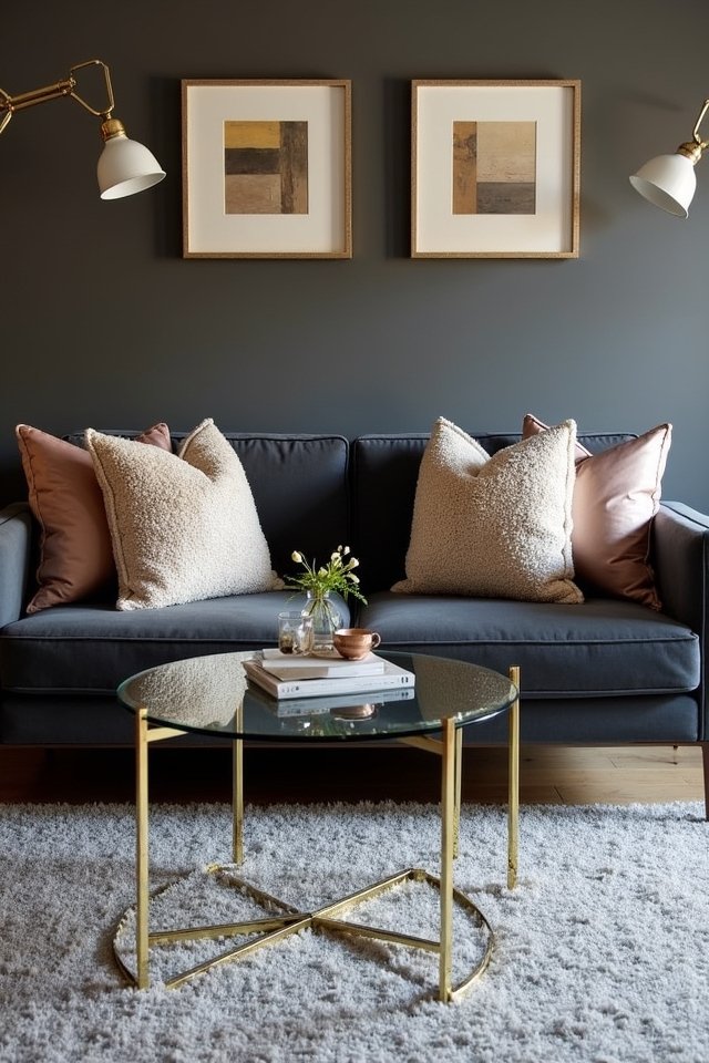 glamorous metallic home accents