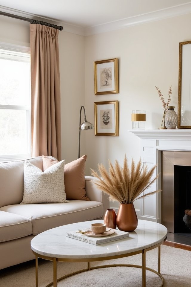 glamorous metallic home accents