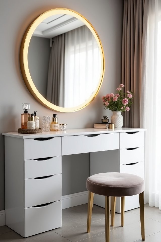 glamorous modern vanity experience