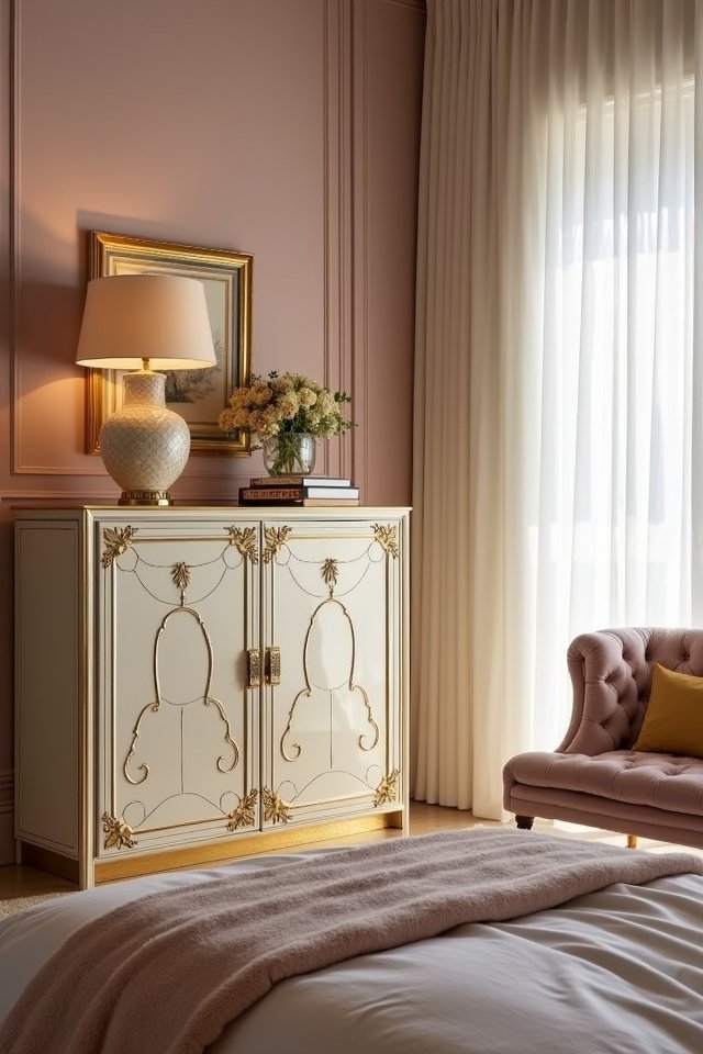 glamorous vintage bedroom makeover