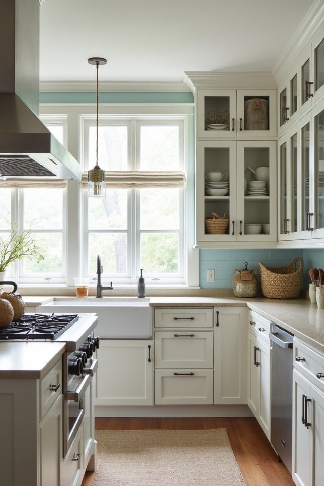 glass front cabinet elegance