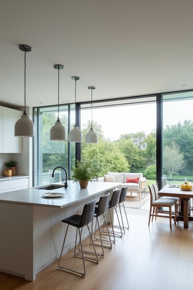 glass partitions enhance connectivity