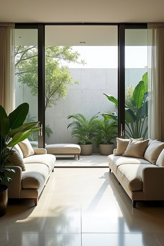glass partitions enhance openness