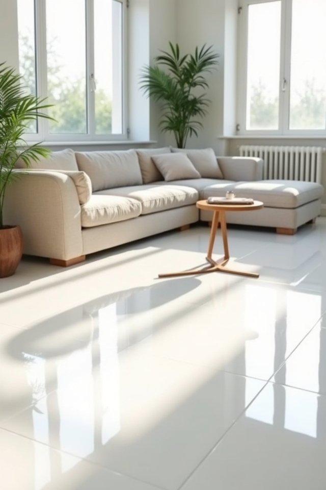 glossy tiles airy vibe
