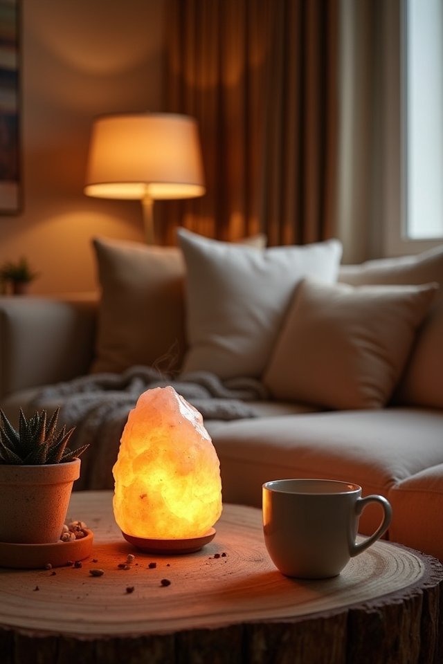 glowing cozy himalayan lamp