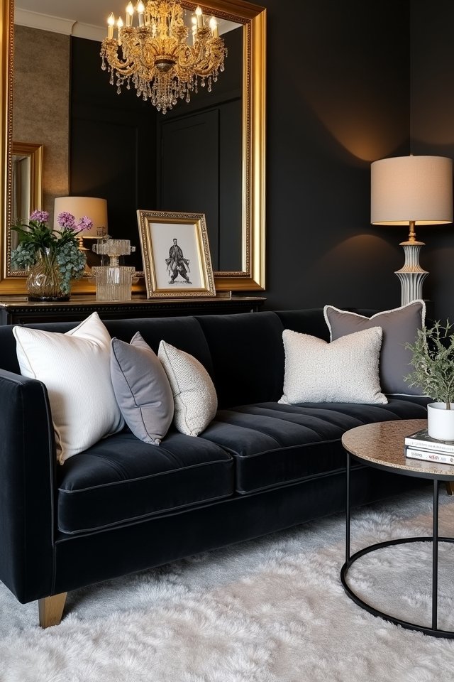 gold accents for elegance