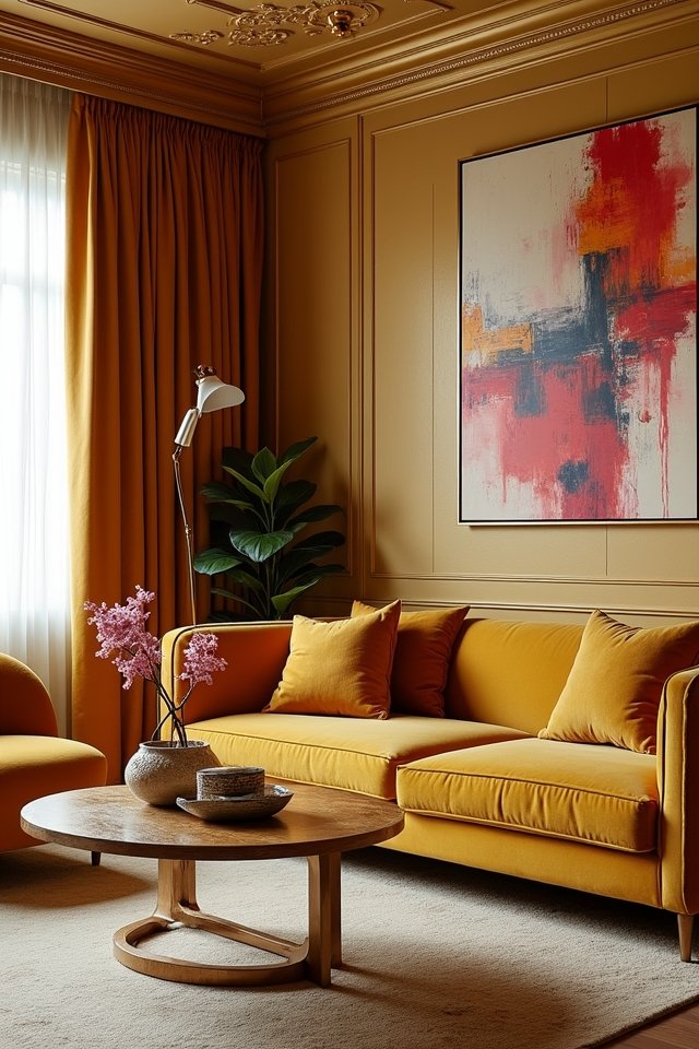 gold and abstract harmony