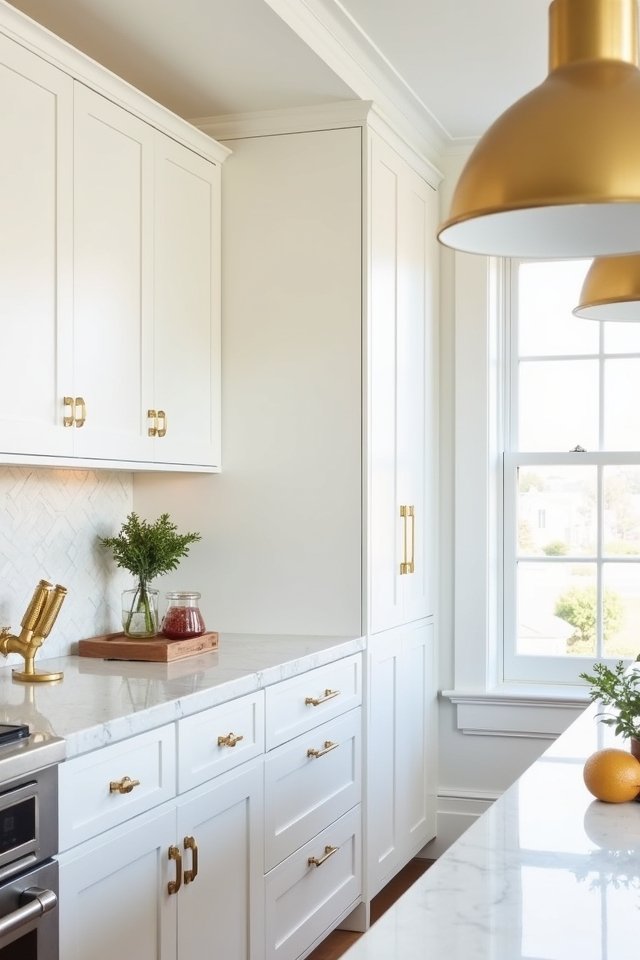 gold and white elegance