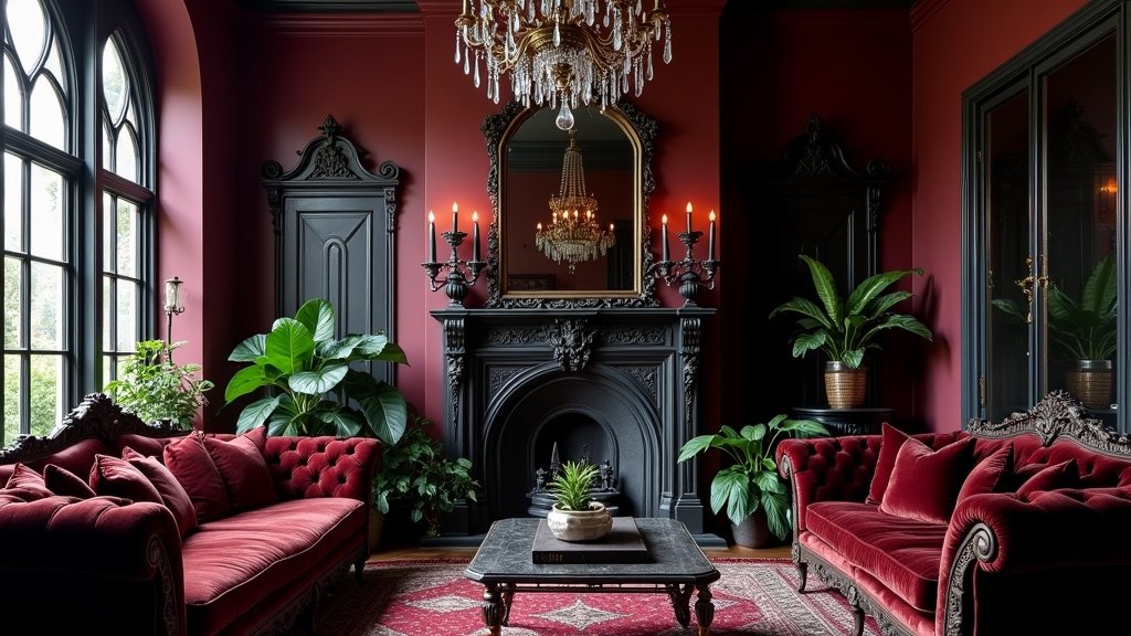 gothic aesthetic living room ideas