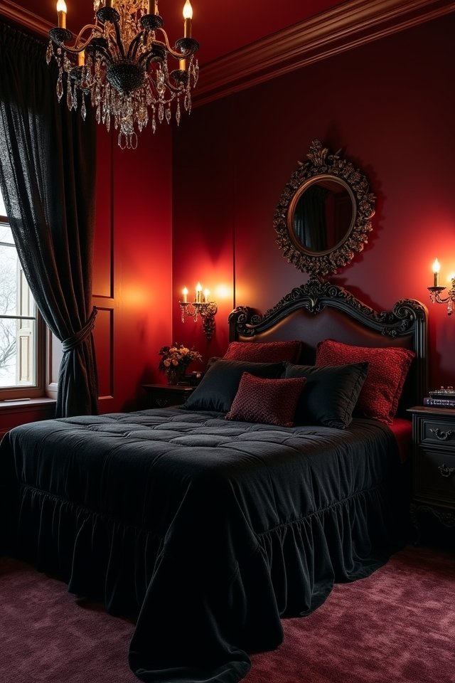 gothic bedroom design ideas