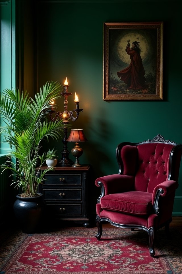 gothic boho dark decor