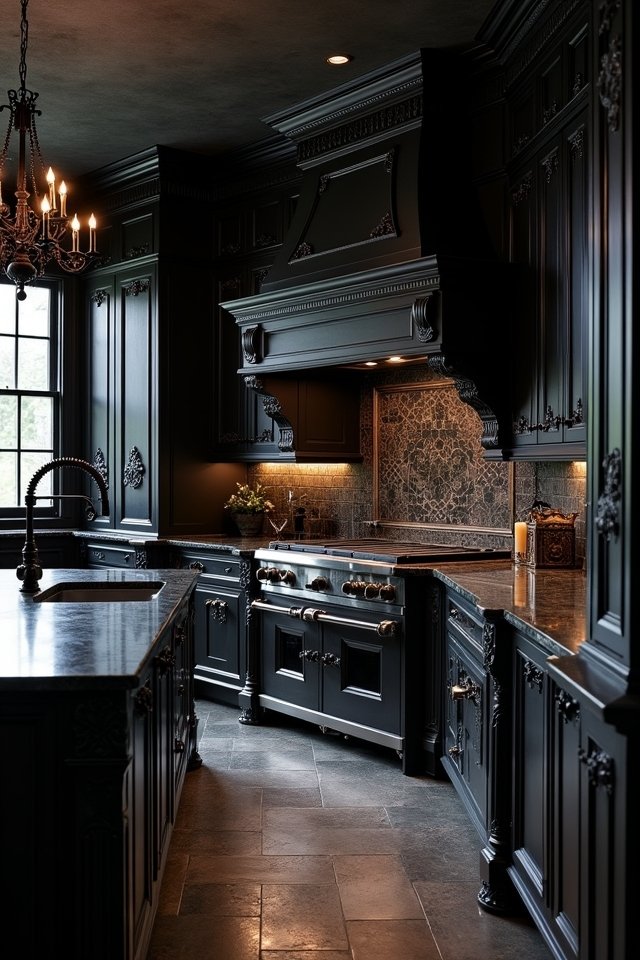 gothic charm with dark metals