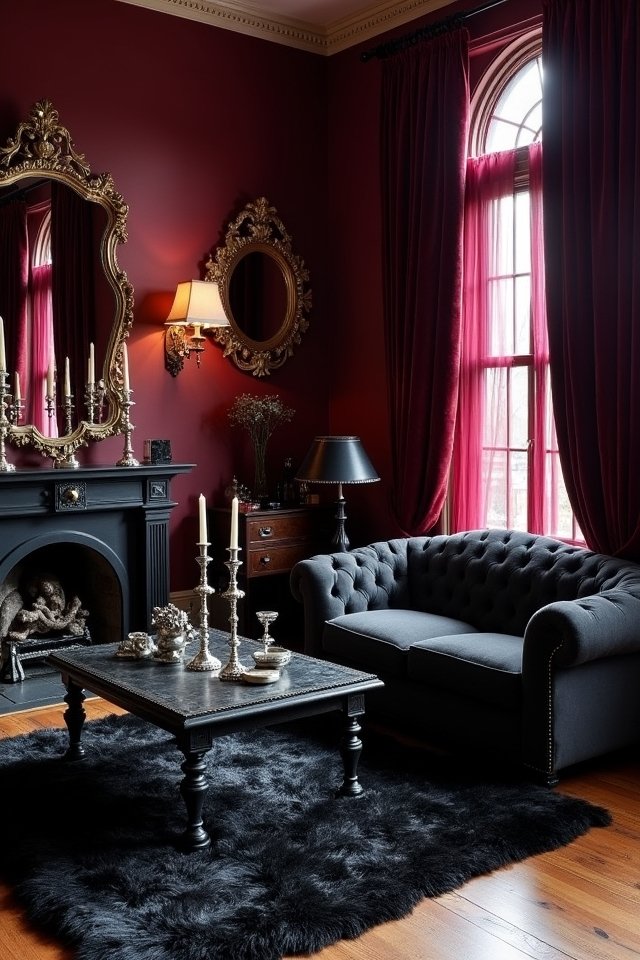 gothic dark color aesthetics