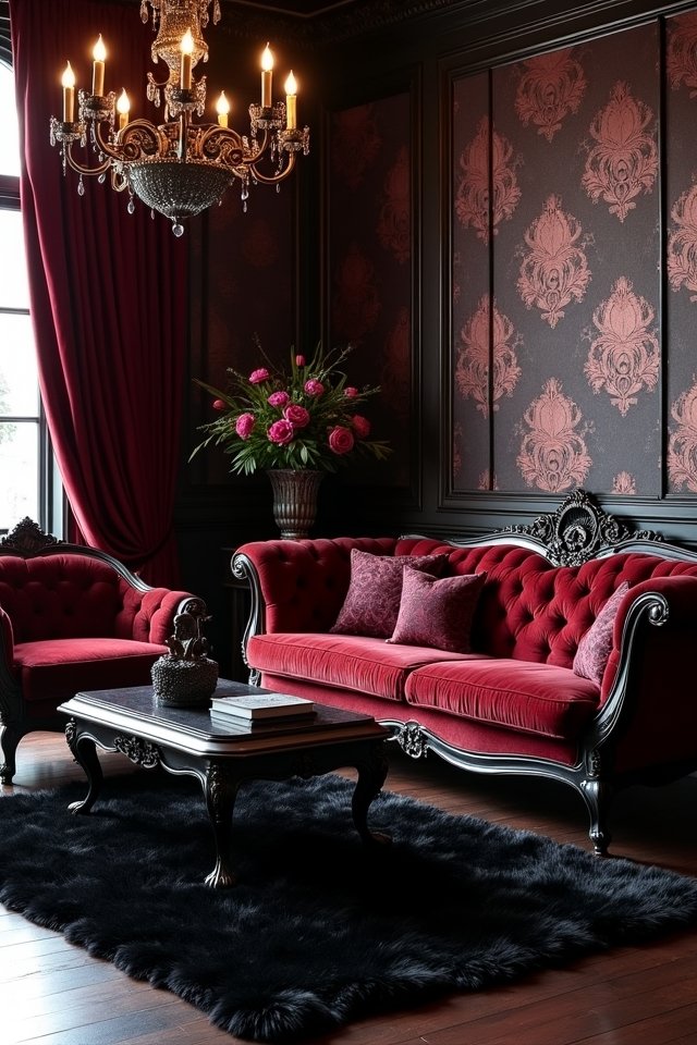 gothic decor with patterns