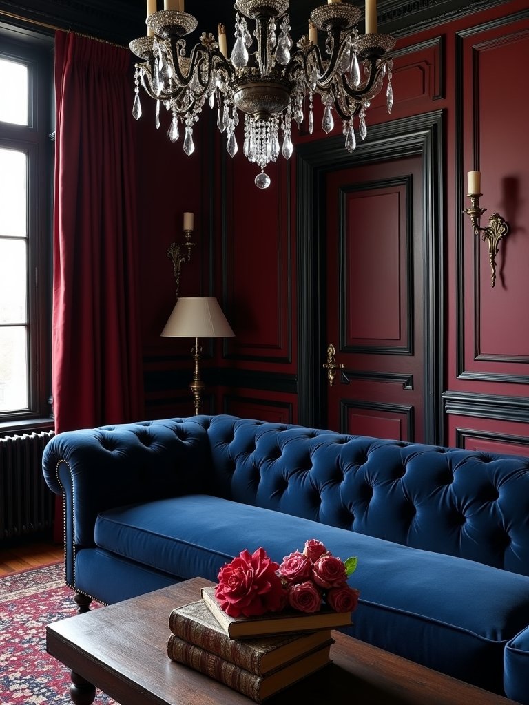 gothic elegance with dark hues