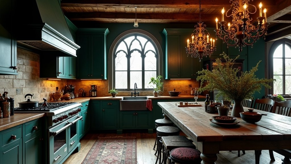 gothic farmhouse kitchen designs