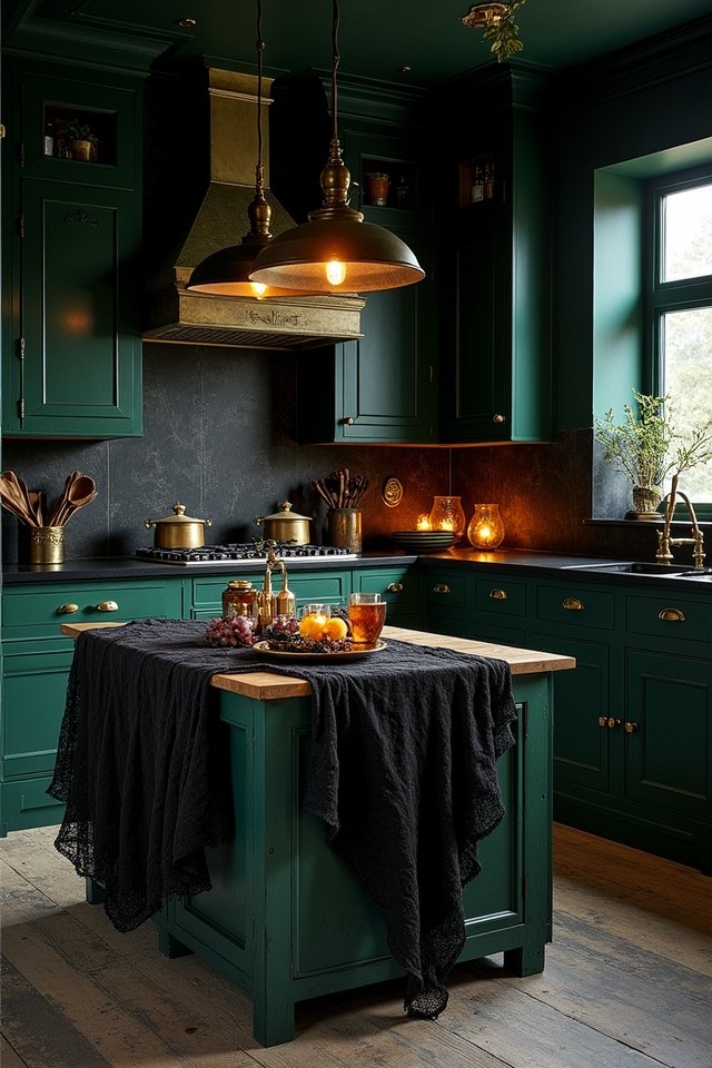 gothic kitchen color transformation