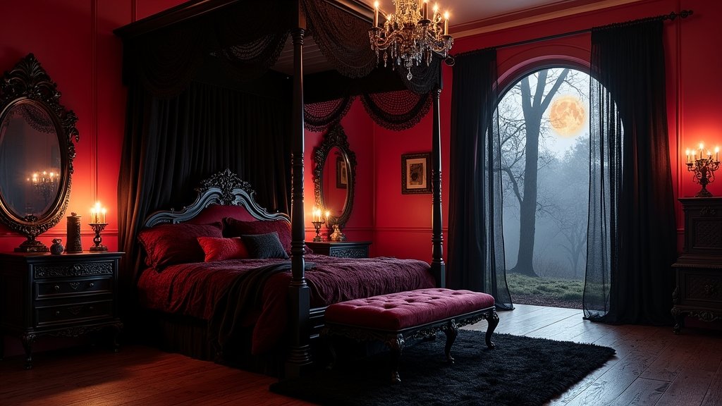 gothic vampire bedroom inspiration