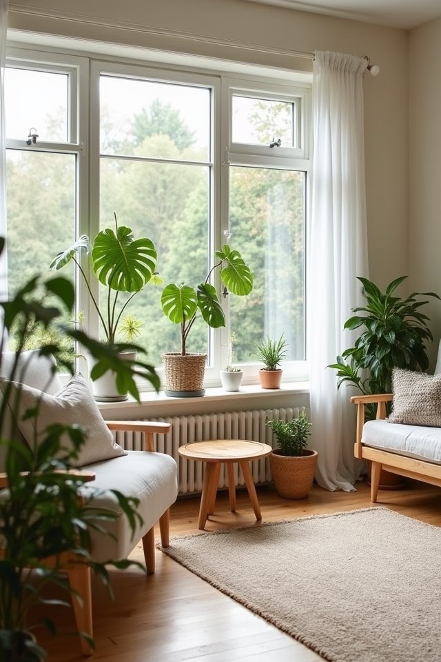 greenery enhances living rooms