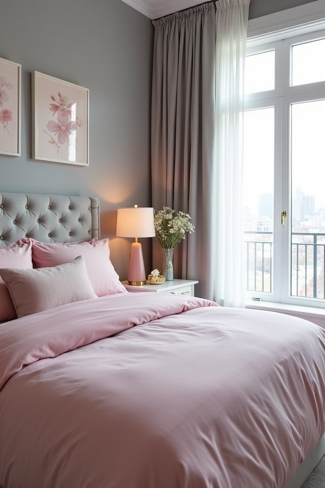 grey accent wall elegance