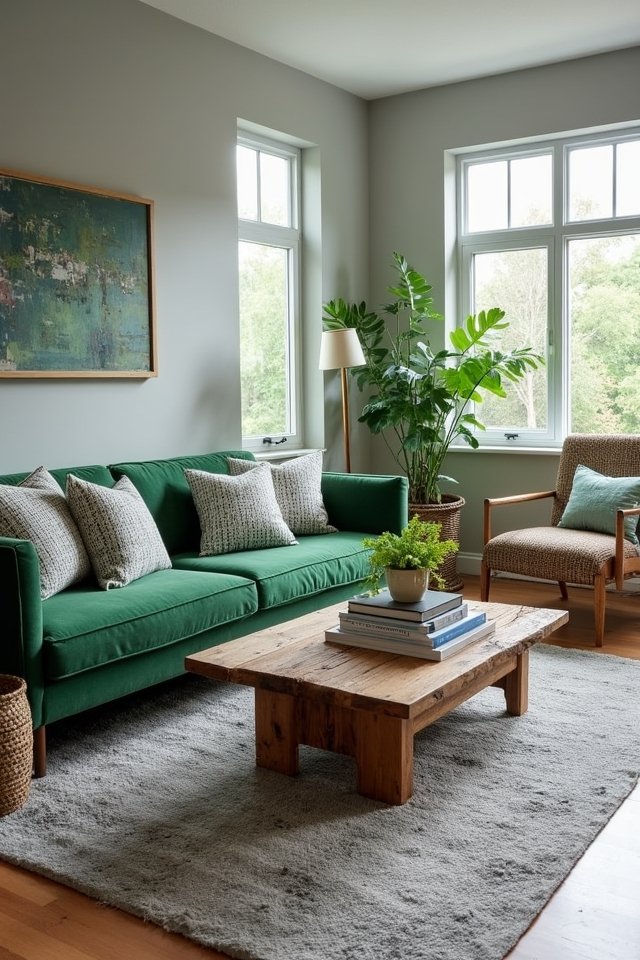 grey and green harmony