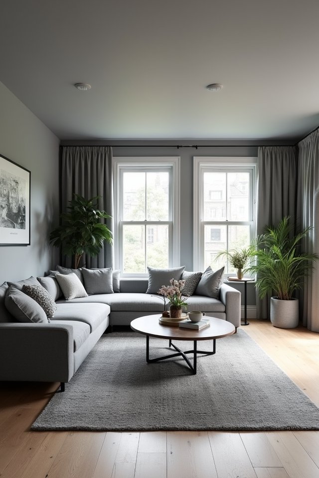 grey ceilings create ambiance