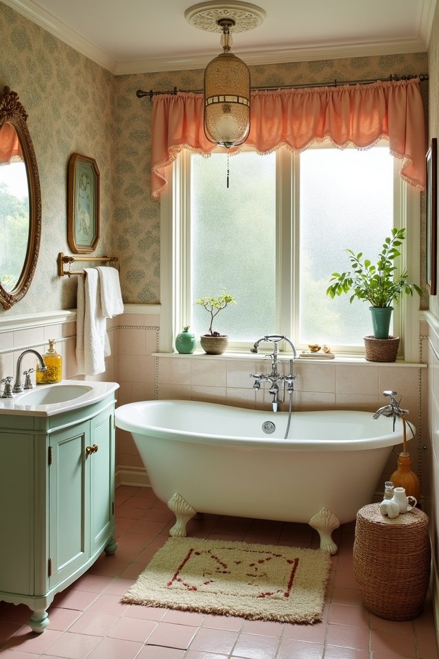 groovy retro bathroom vibes