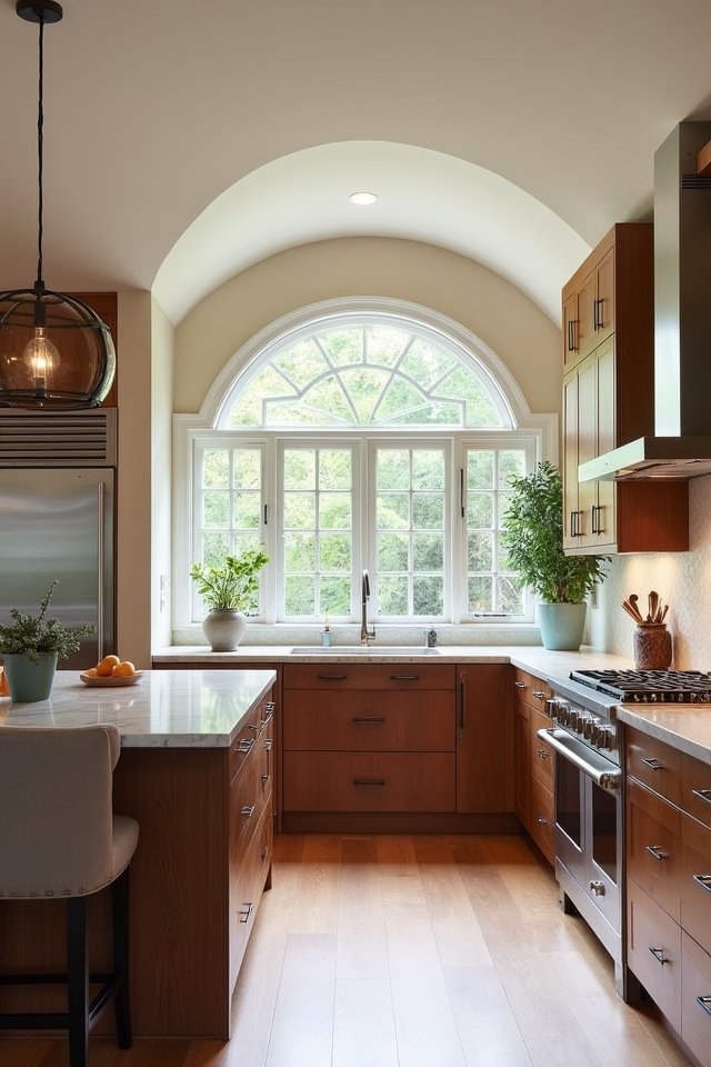 half round arches enhance elegance