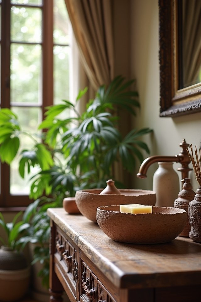 handcrafted ceramic bathroom accessories
