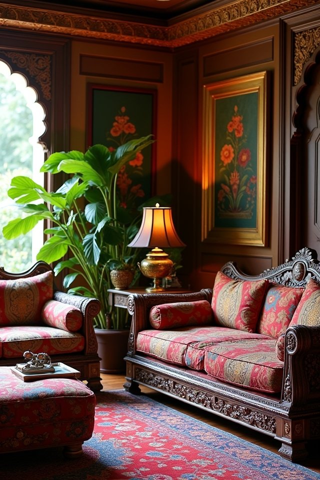 handcrafted furniture adds warmth