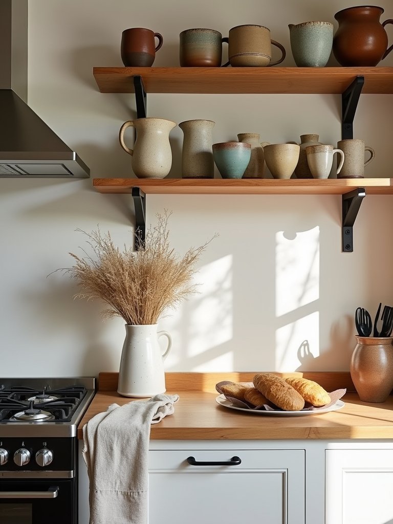 handcrafted pottery for kitchens