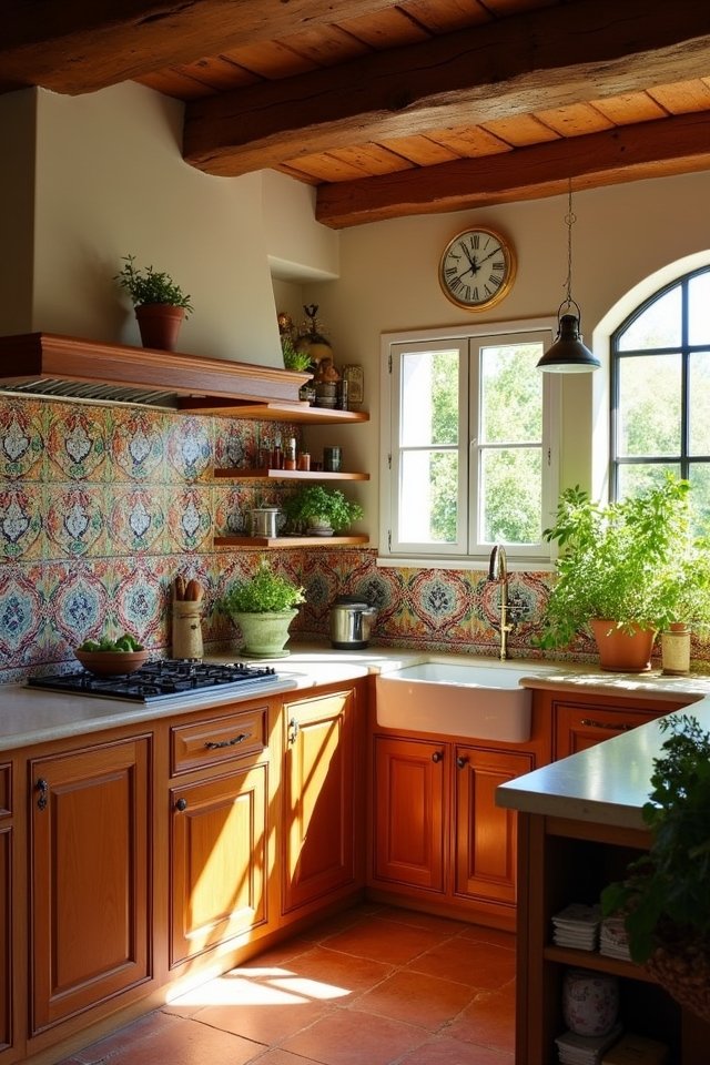 handcrafted tile backsplash artistry