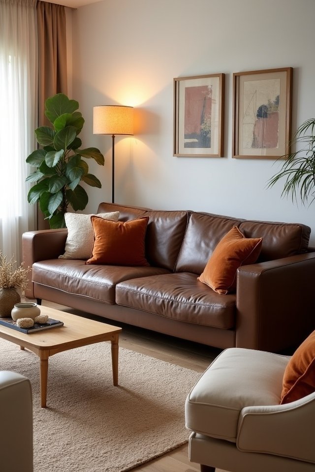 harmonious contrast in furniture