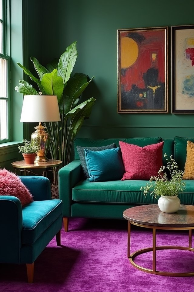 harmonious jewel tone palette