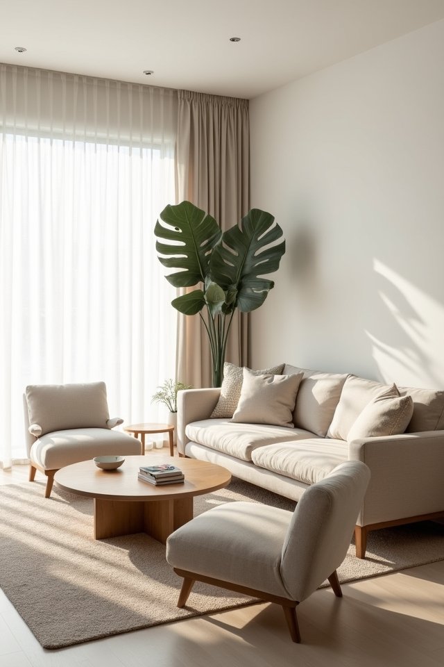 harmonious minimalist living room