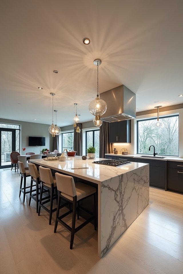 harmonious open kitchen design