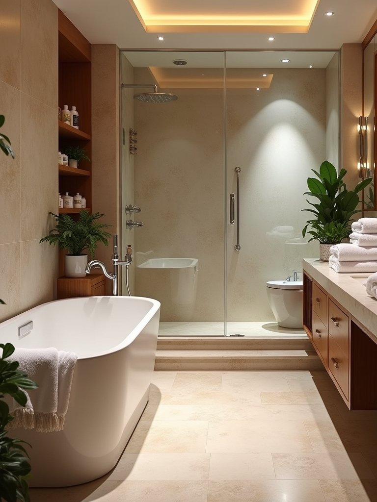 heated floor bathroom luxury