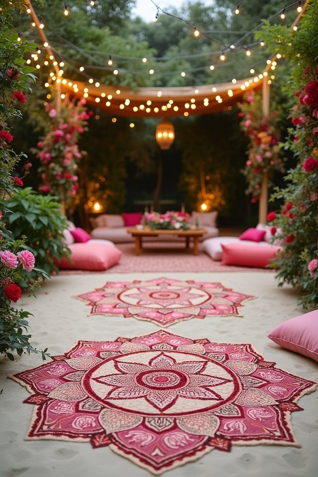 henna mandalas dance floor