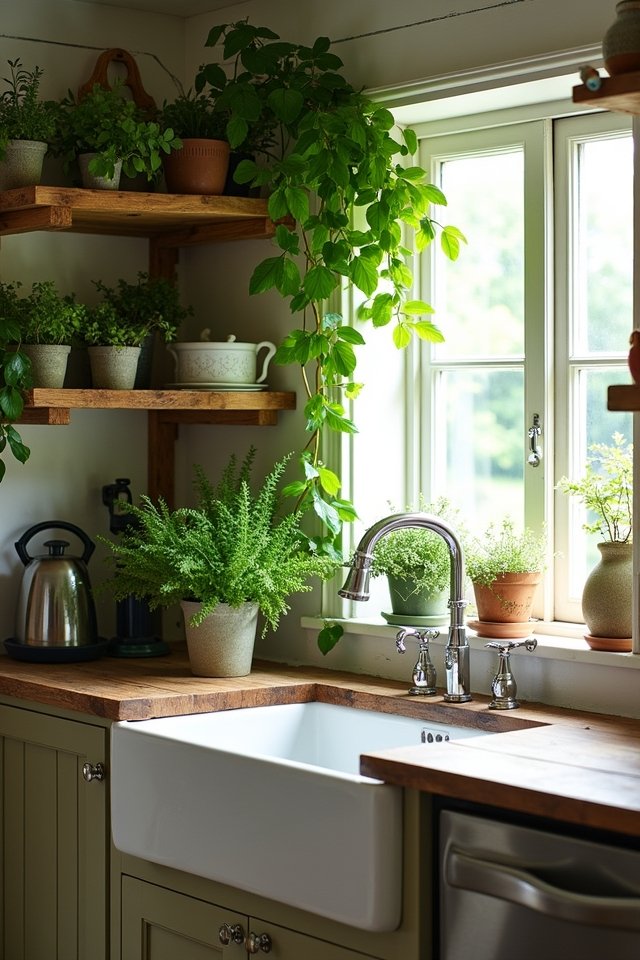herbs and greenery decor