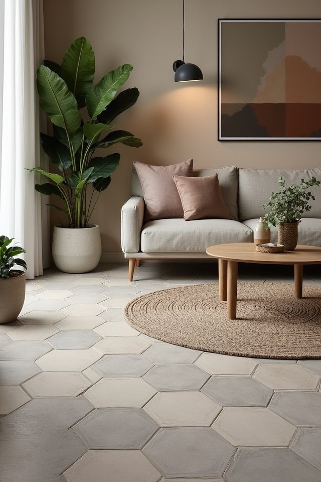 hexagonal tile living transformation