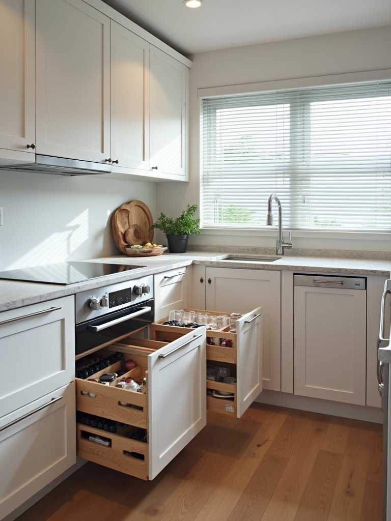hidden kitchen storage solutions