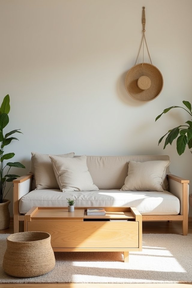 hidden storage for decluttering