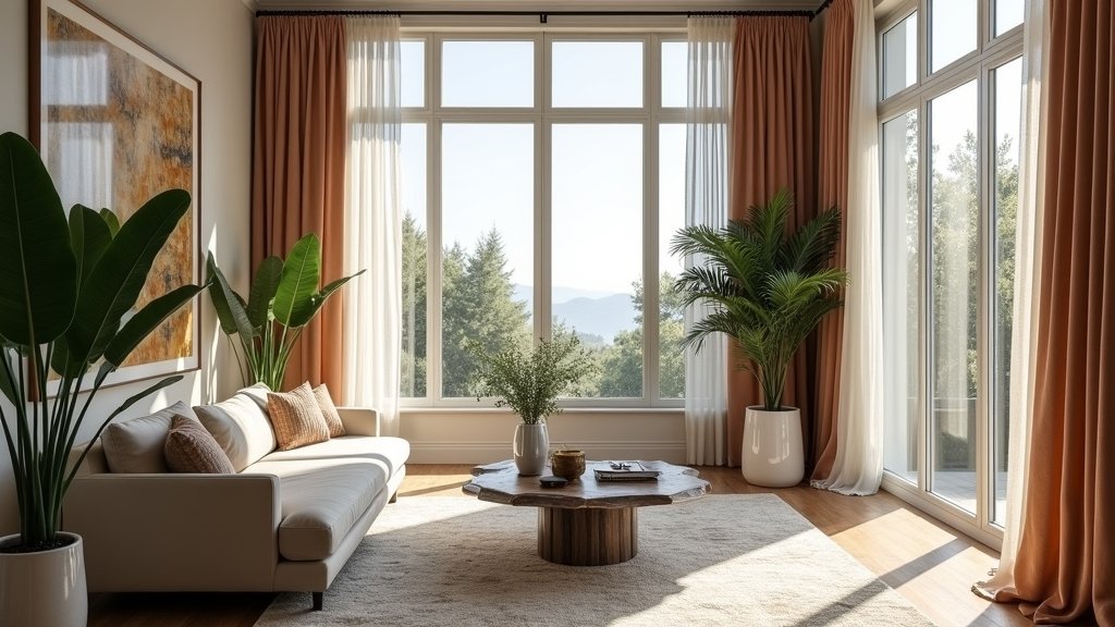 high ceilings large windows