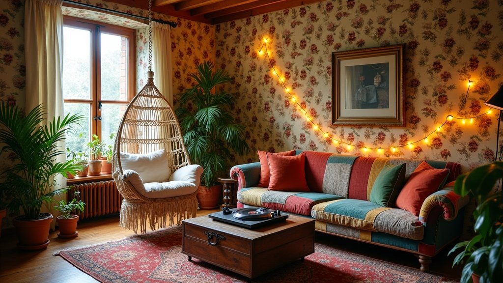 hippie aesthetic cozy living