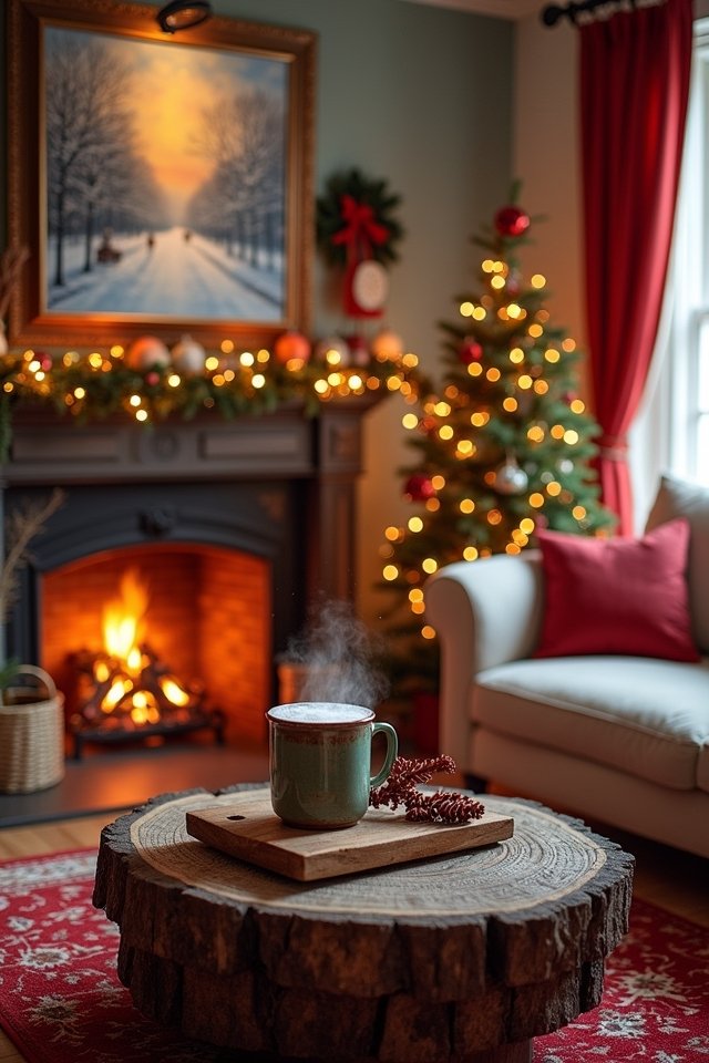 holiday cheer on walls