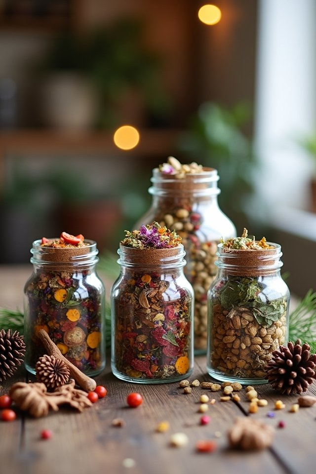 homemade fragrant potpourri jars