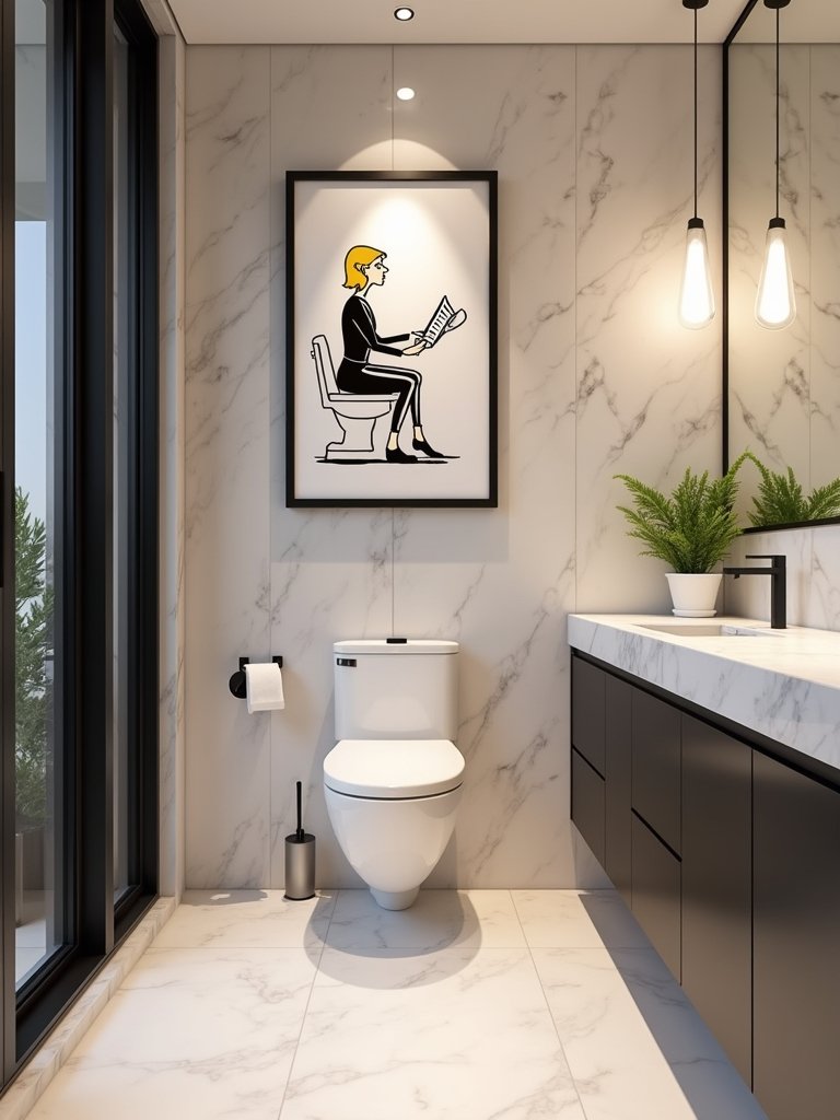 humorous bathroom decor ideas