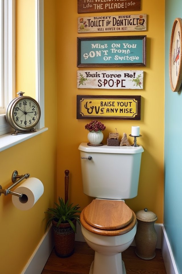 humorous bathroom sign ideas
