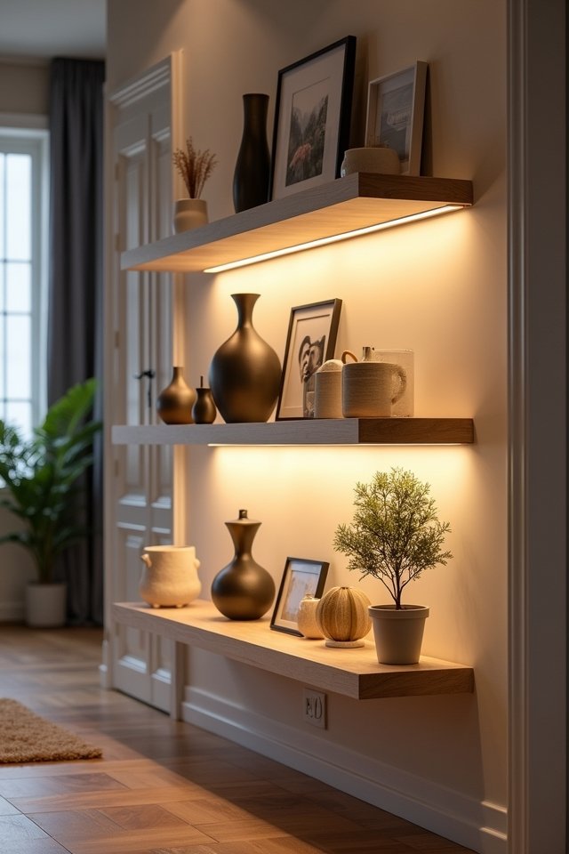 illuminate shelves with creativity