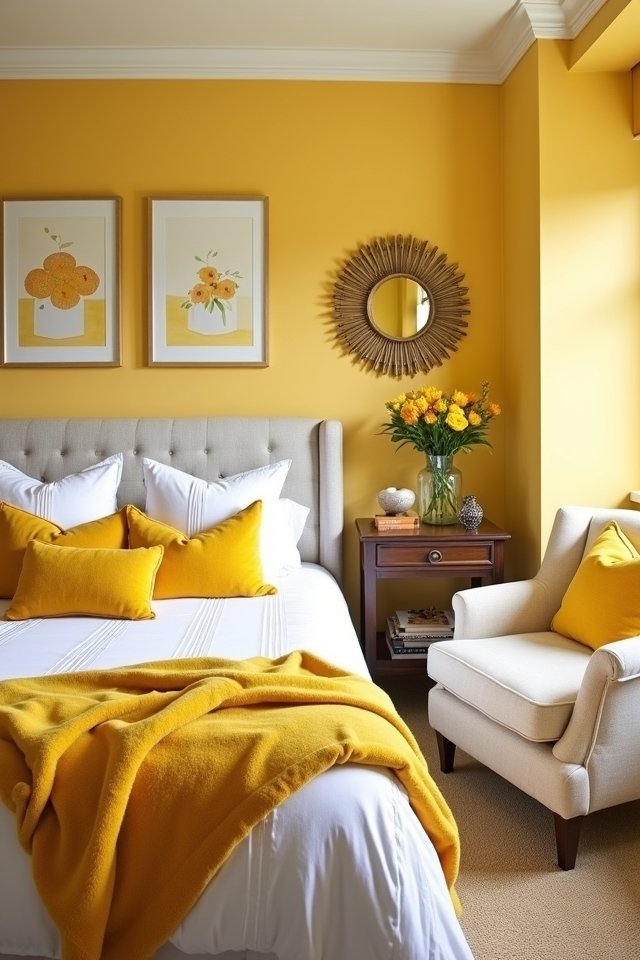 incorporate cheerful yellow accents